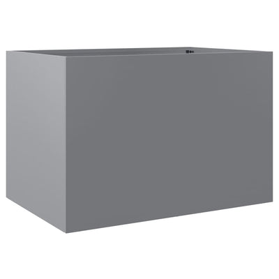 Planter Silver 62x40x39 cm Galvanised Steel