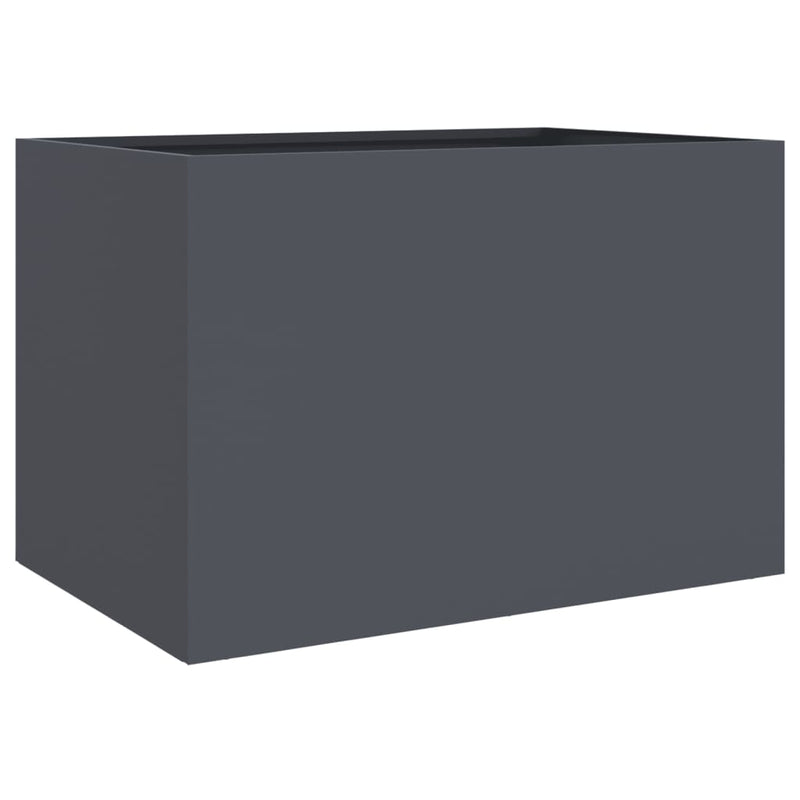 Planter Anthracite 62x47x46 cm Steel