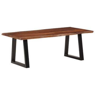 Coffee Table Honey Brown 110x55x40 cm Solid Wood Acacia