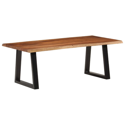 Coffee Table Honey Brown 110x55x40 cm Solid Wood Acacia