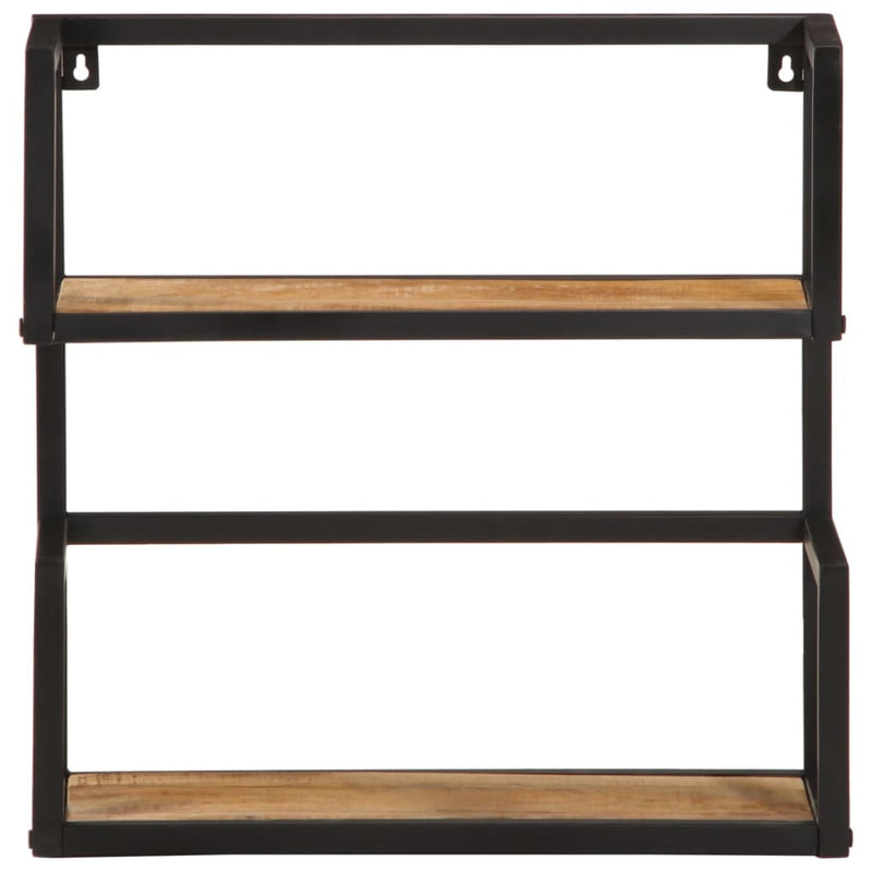 Wall Shelf 55x20x55 cm Solid Wood Mango and Iron