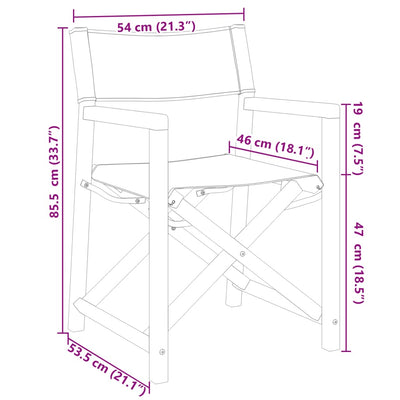 4 pcs Folding Garden Chairs Cream White Fabric