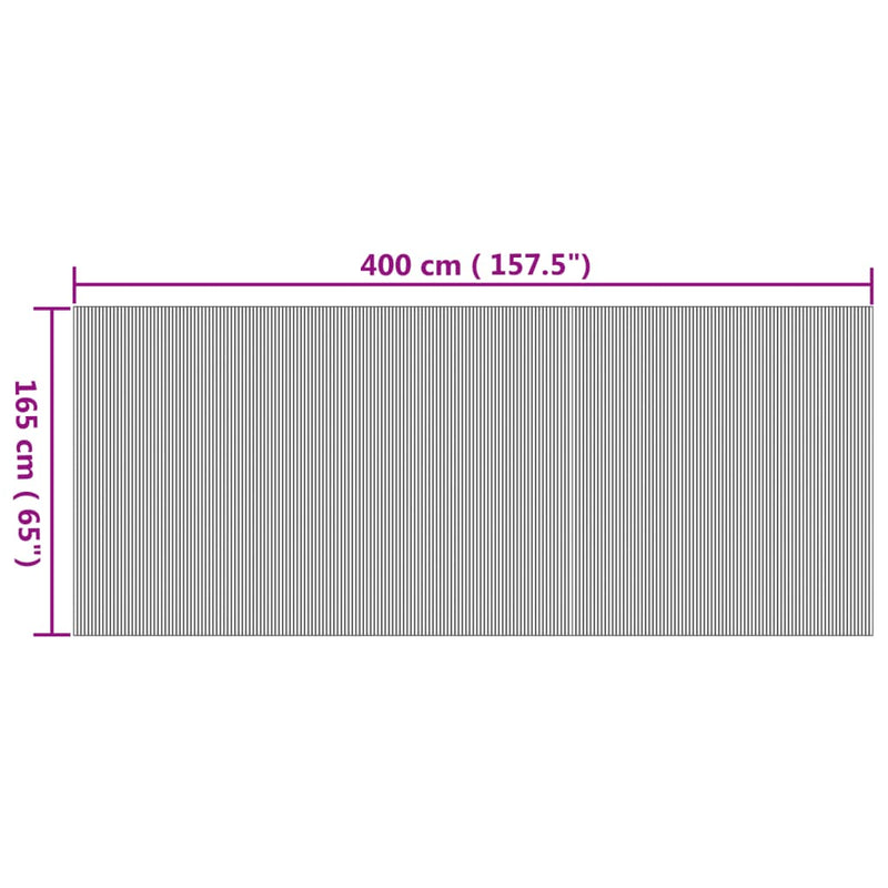 Room Divider Natural 165x400 cm Bamboo