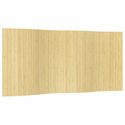 Room Divider Light Natural 165x400 cm Bamboo