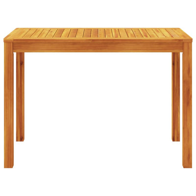 Garden Dining Table 110x55x75 cm Solid Wood Acacia