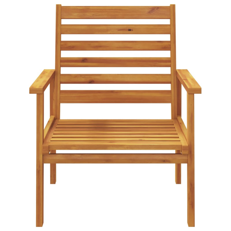 Garden Sofa Chair 2pcs Solid Wood Acacia