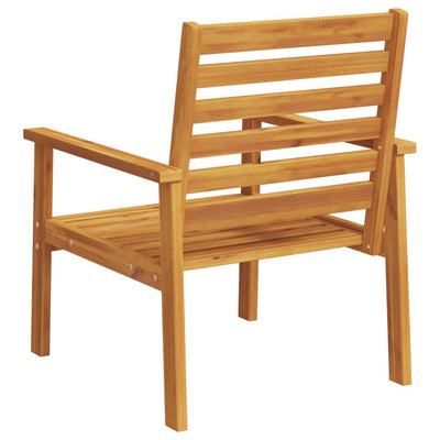 Garden Sofa Chair 2pcs Solid Wood Acacia