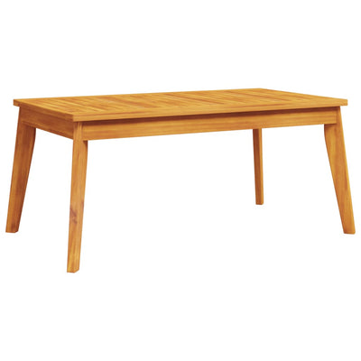 Garden Dining Table 100x55x45 cm Solid Wood Acacia