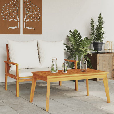 Garden Dining Table 100x55x45 cm Solid Wood Acacia