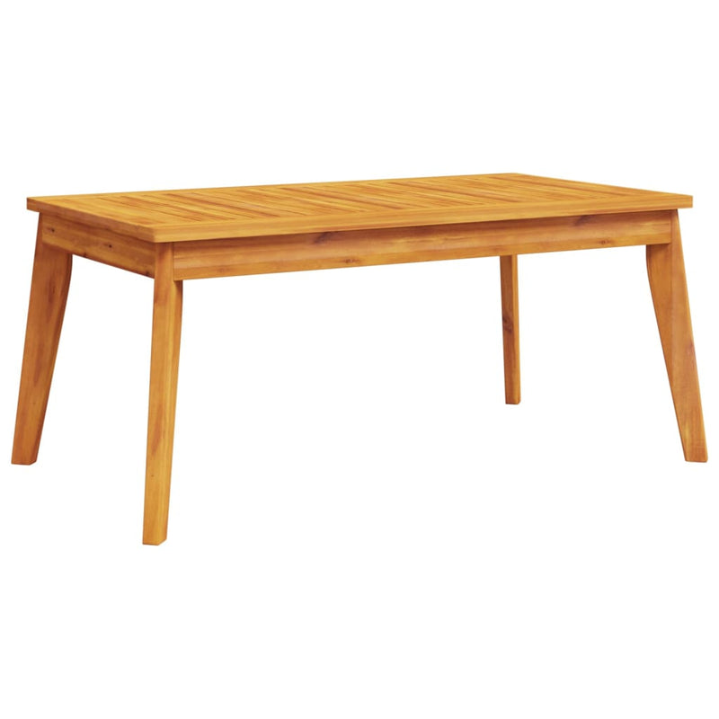 Garden Dining Table 100x55x45 cm Solid Wood Acacia