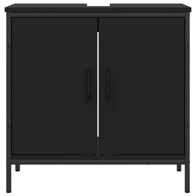 Bathroom Sink Cabinet Black 60x30x60 cm Engineered Wood