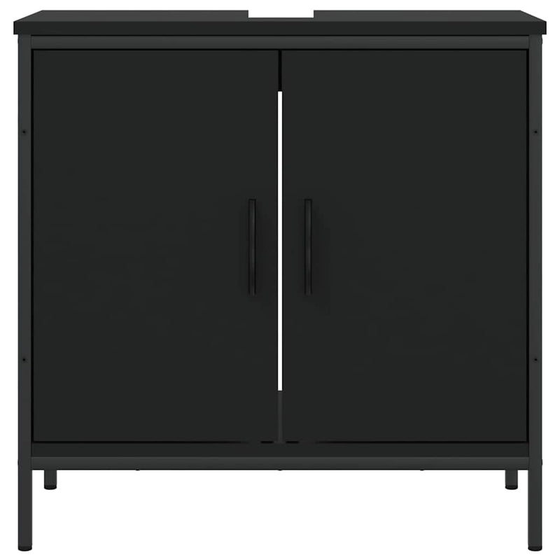 Bathroom Sink Cabinet Black 60x30x60 cm Engineered Wood