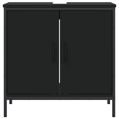 Bathroom Sink Cabinet Black 60x30x60 cm Engineered Wood