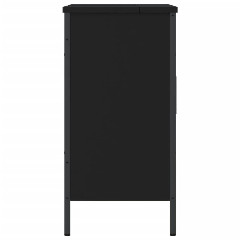 Bathroom Sink Cabinet Black 60x30x60 cm Engineered Wood