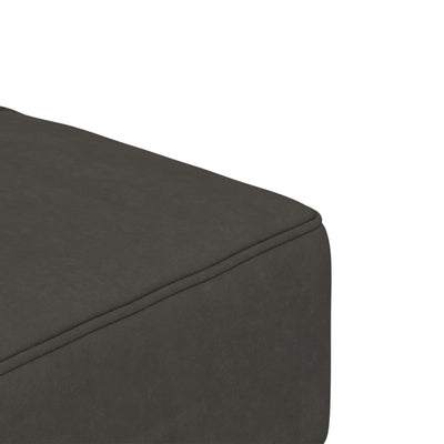 2-Seater Sofa Bed with Two Pillows Dark Grey Velvet