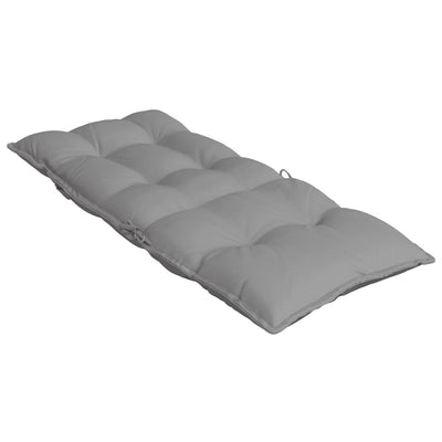 Highback Chair Cushions 6 pcs Grey Oxford Fabric