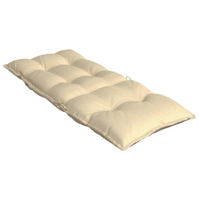 Highback Chair Cushions 6 pcs Beige Oxford Fabric