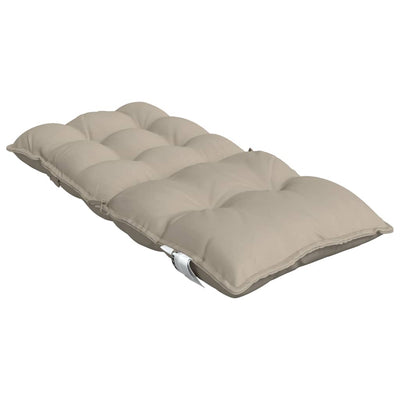 Lowback Chair Cushions 6 pcs Taupe Oxford Fabric