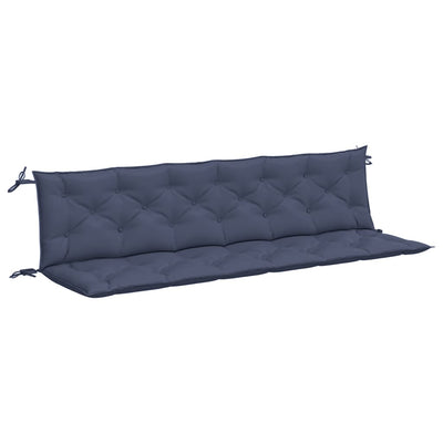 Garden Bench Cushions 2 pcs Navy Blue 200x50x7 cm Oxford Fabric