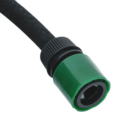 Garden Soaker Hose Black 0.6" 100 m Rubber