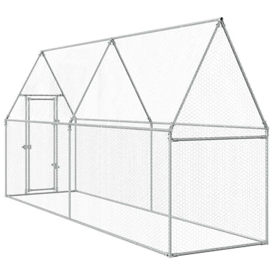 Chicken Cage Silver 400x100x190 cm Galvanised Steel