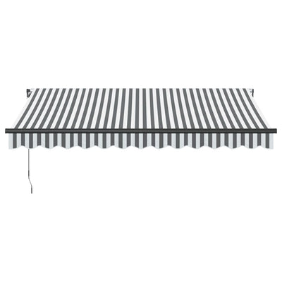 Manual Retractable Awning Anthracite&White 350x250 cm