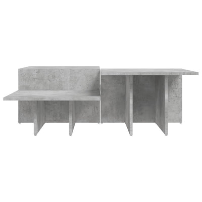 Coffee Tables 2 pcs Concrete Grey Engineered Wood