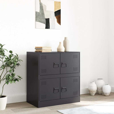 Sideboard Black 67x39x73 cm Steel