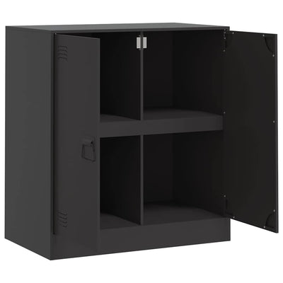 Sideboard Black 67x39x73 cm Steel