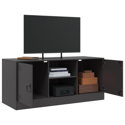 TV Cabinet Black 99x39x44 cm Steel