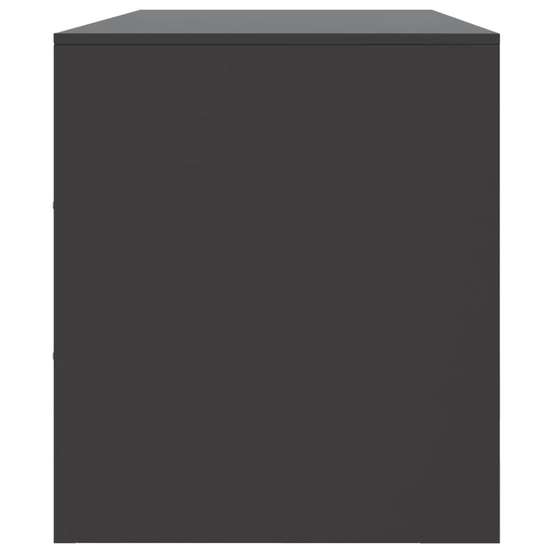 TV Cabinet Black 99x39x44 cm Steel