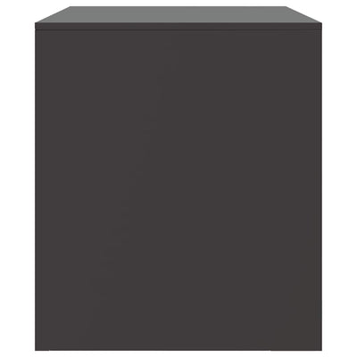 TV Cabinets 2 pcs Black 67x39x44 cm Steel