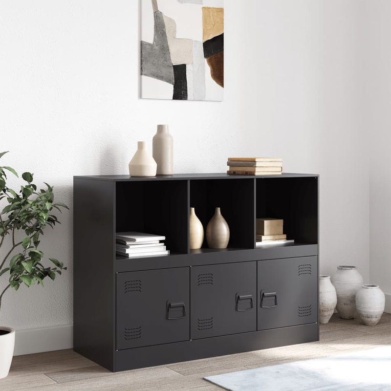 Sideboard Black 99x39x73 cm Steel