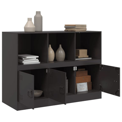 Sideboard Black 99x39x73 cm Steel