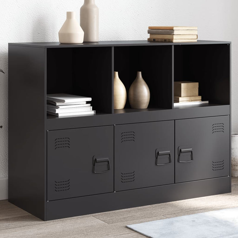 Sideboard Black 99x39x73 cm Steel