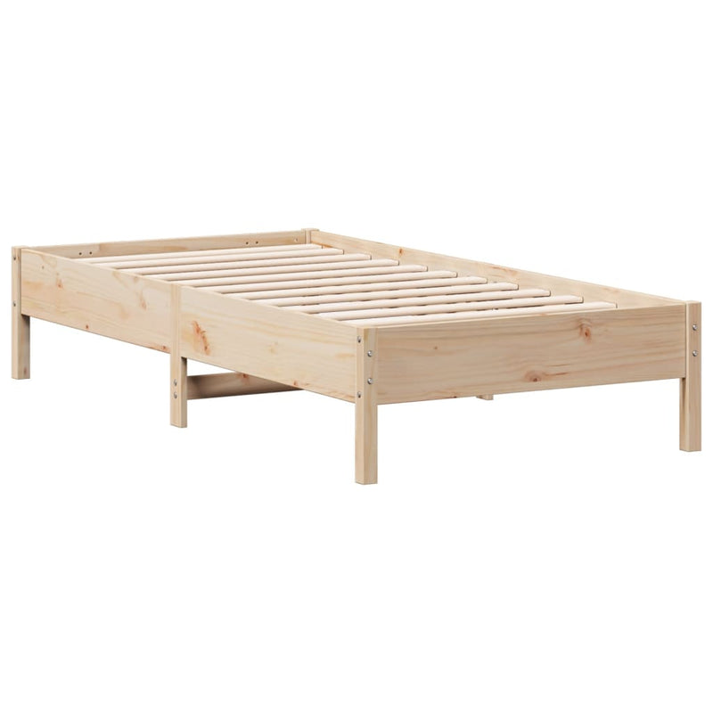 Bed Frame without Mattress 90x190 cm Solid Wood Pine