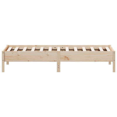 Bed Frame without Mattress 90x190 cm Solid Wood Pine