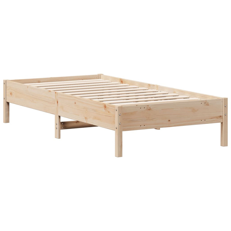 Bed Frame without Mattress 90x190 cm Solid Wood Pine