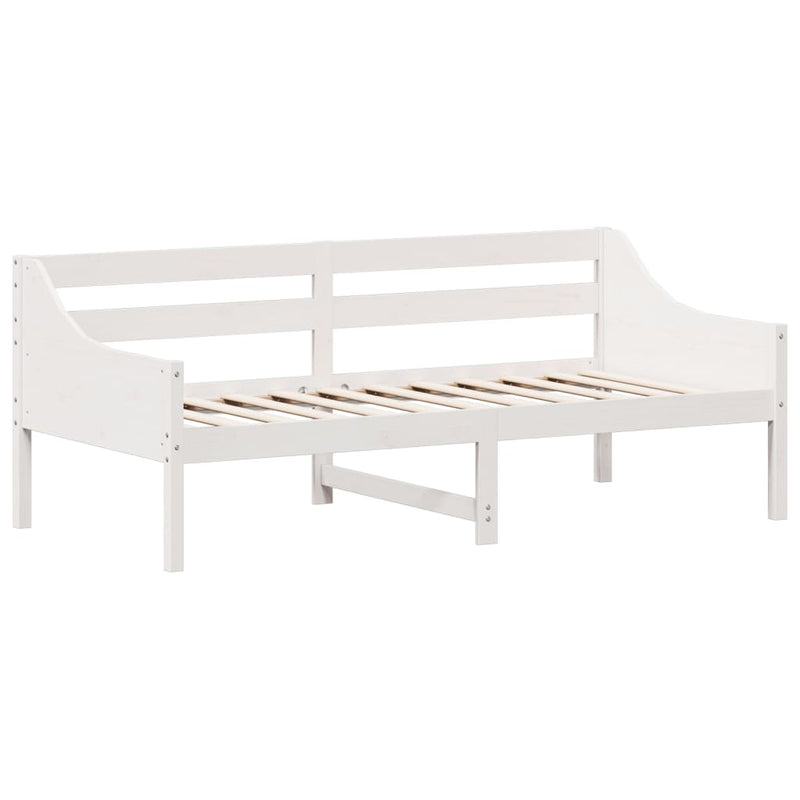 Day Bed without Mattress White 90x190 cm Solid Wood Pine