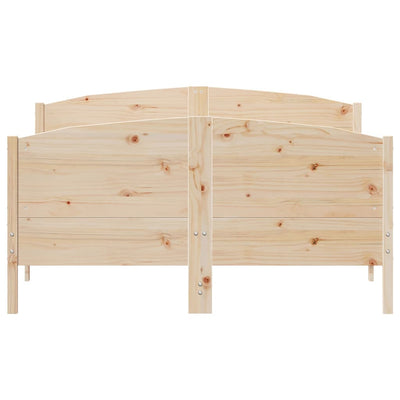 Bed Frame without Mattress 150x200 cm Solid Wood Pine