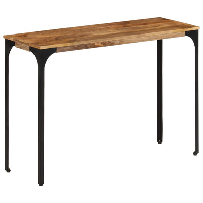 Console Table Brown 110x35x76 cm Solid Wood Mango and Iron