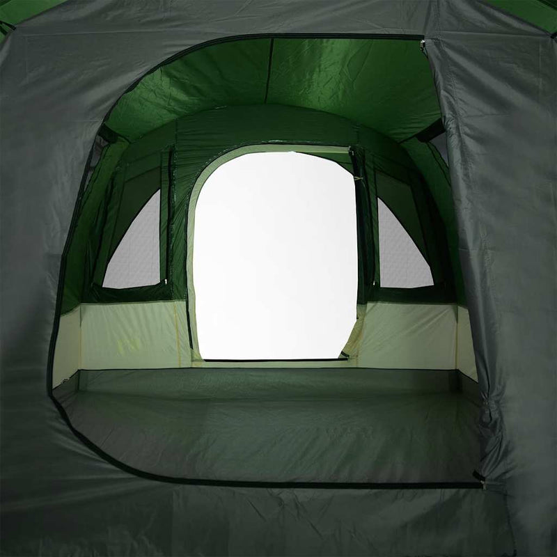 Camping Tent Tunnel 3-Person Green Waterproof