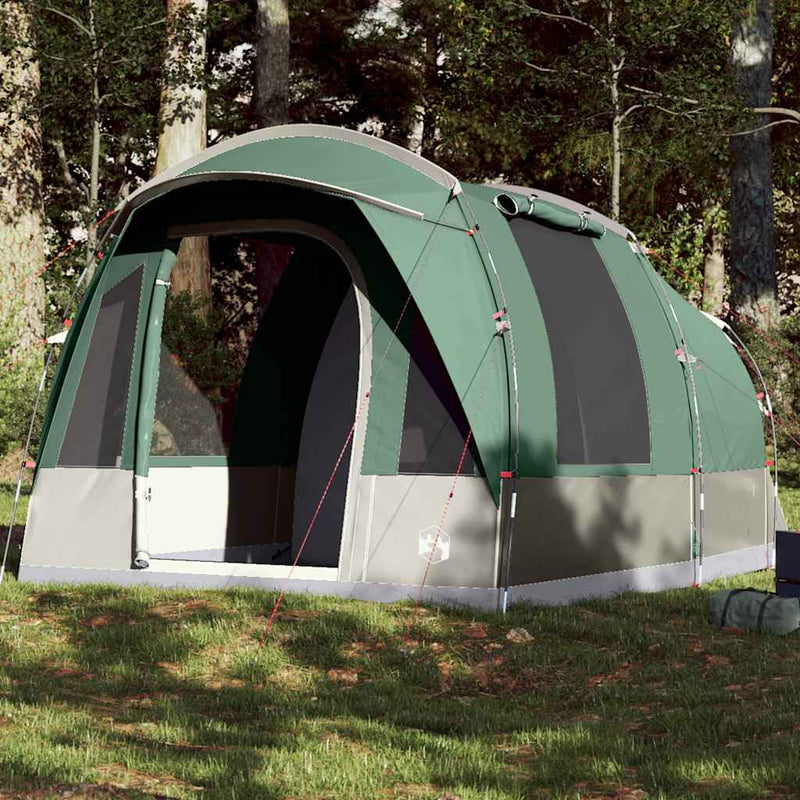 Camping Tent Tunnel 3-Person Green Waterproof