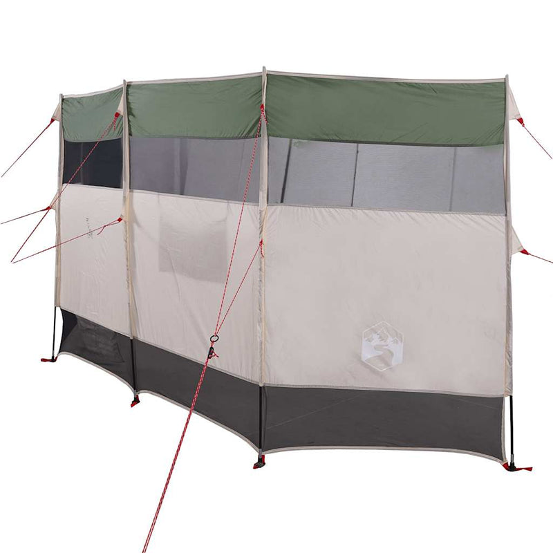 Camping Windbreak Green 366x152x152 cm Waterproof