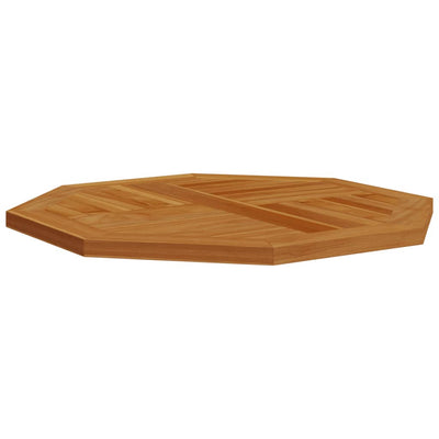 Table Top 60x60x2.5 cm Octagonal Solid Wood Teak