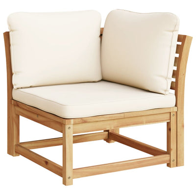 4 Piece Garden Lounge Set with Cushions Solid Wood Acacia