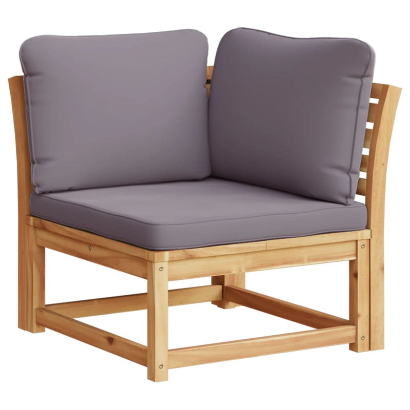 5 Piece Garden Lounge Set with Cushions Solid Wood Acacia