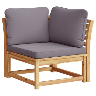 6 Piece Garden Lounge Set with Cushions Solid Wood Acacia