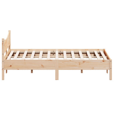 Bed Frame without Mattress 150x200 cm Solid Wood Pine