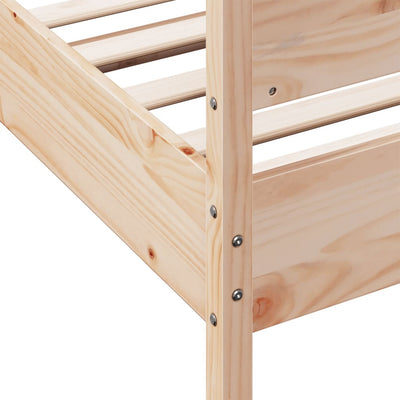 Bed Frame without Mattress 90x190 cm Solid Wood Pine